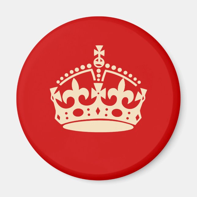 Imã Mantenha-se Calmo e Mantenha-se no Magnet (Frente)