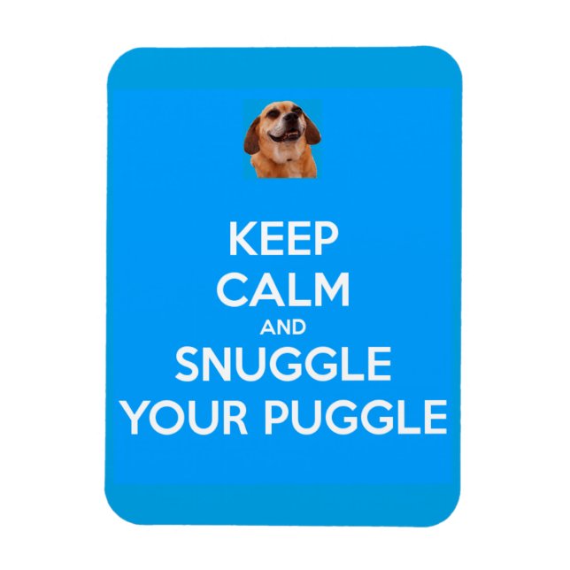Ímã Mantenha-se calmo e mastigue o seu MAGNET de Puggl (Vertical)