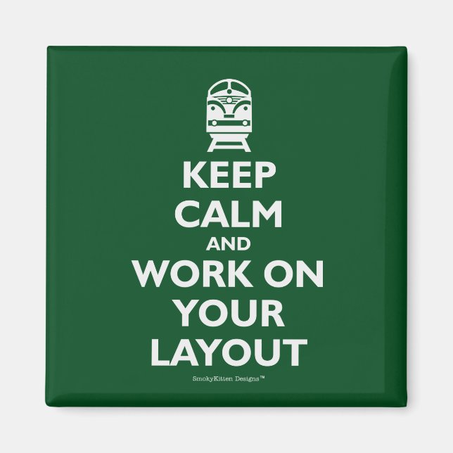 Imã Mantenha-Se Calmo E Trabalhe No Seu Esquema - Comb (Frente)