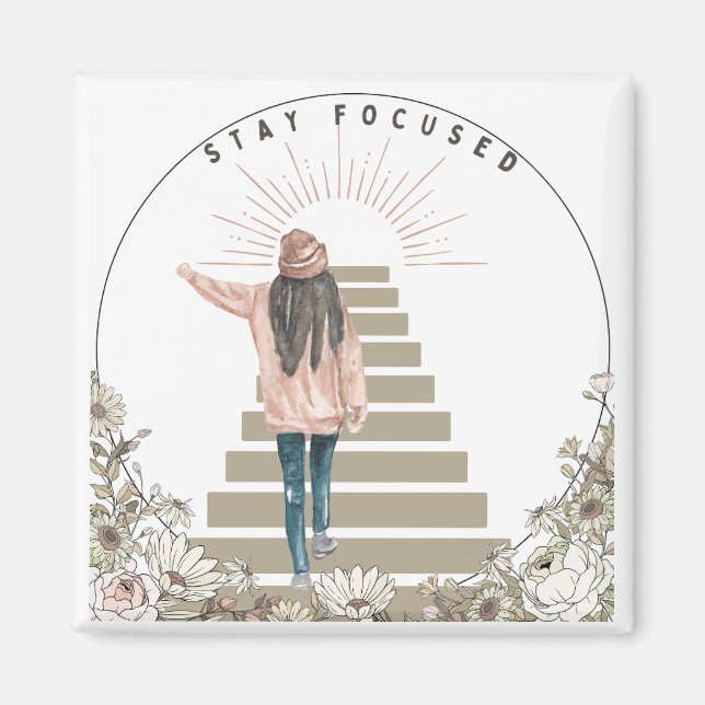 Imã Mantenha-se concentrado (Frente)