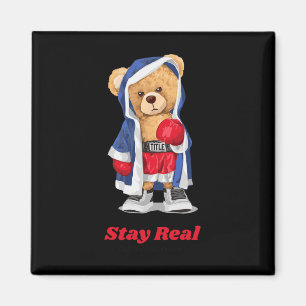 Imã Mantenha-se Legal, Gráfico De Ilustração Do Urso D