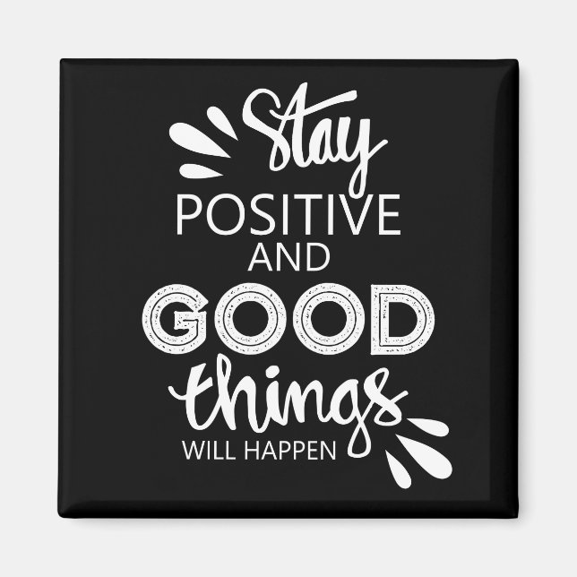 Imã Mantenha-se positivo (Frente)