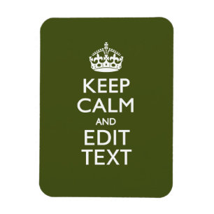 Ímã Mantenha seu texto calmo e em verde-oliva