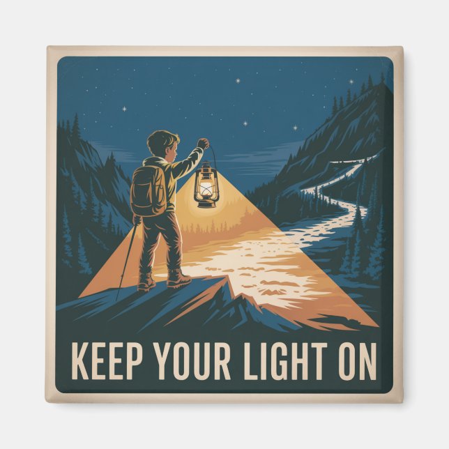 Imã Mantenha Sua Luz Acesa (Frente)