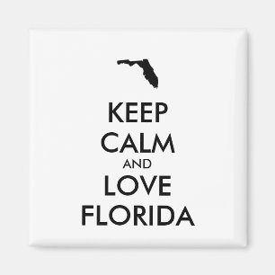 Imã MANTER CALM e AMAR FLORIDA personalizável