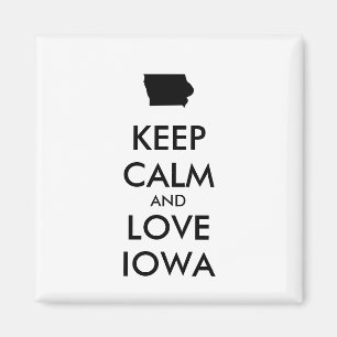 Imã Manter CALM e AMOR personalizáveis IOWA