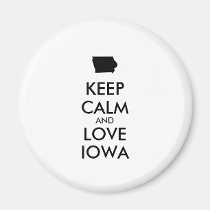 Imã Manter CALM e AMOR personalizáveis IOWA