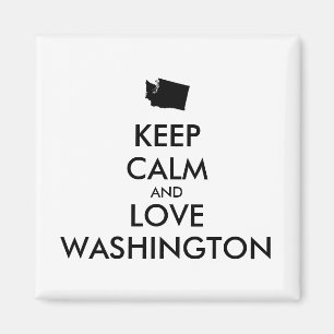 Imã MANTER CALM e AMOR personalizáveis WASHINGTON
