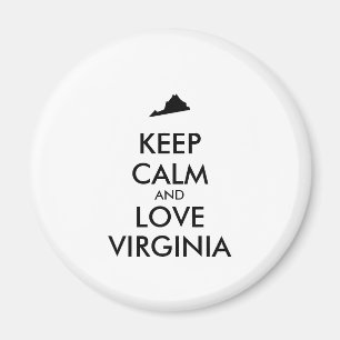 Imã MANTER CALMA E AMAR VIRGINIA personalizáveis