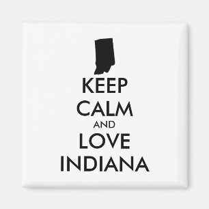 Imã MANTER CALMA E AMOR personalizáveis INDIANA