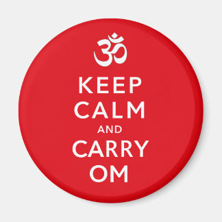 Imã Manter Calma e Carregar Om Motivational Morale