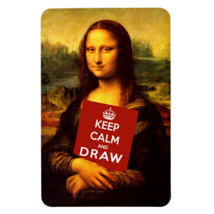 Ímã Manter Calma E Desenhar