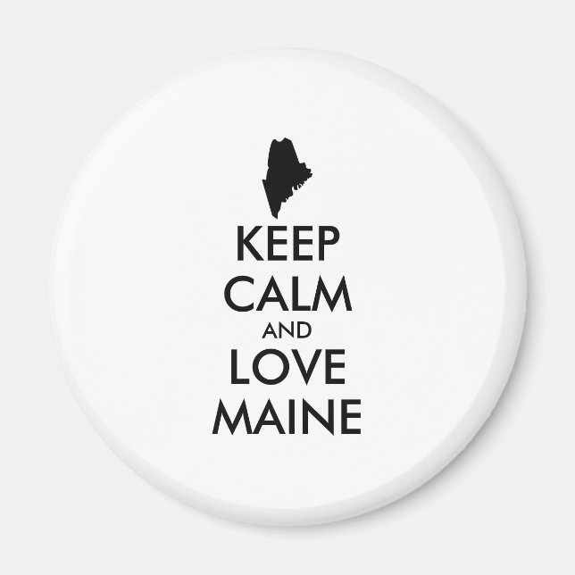 Imã MANTER CALMO e AMOR personalizáveis (Frente)