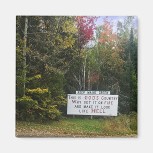 Imã manter verde-marinho