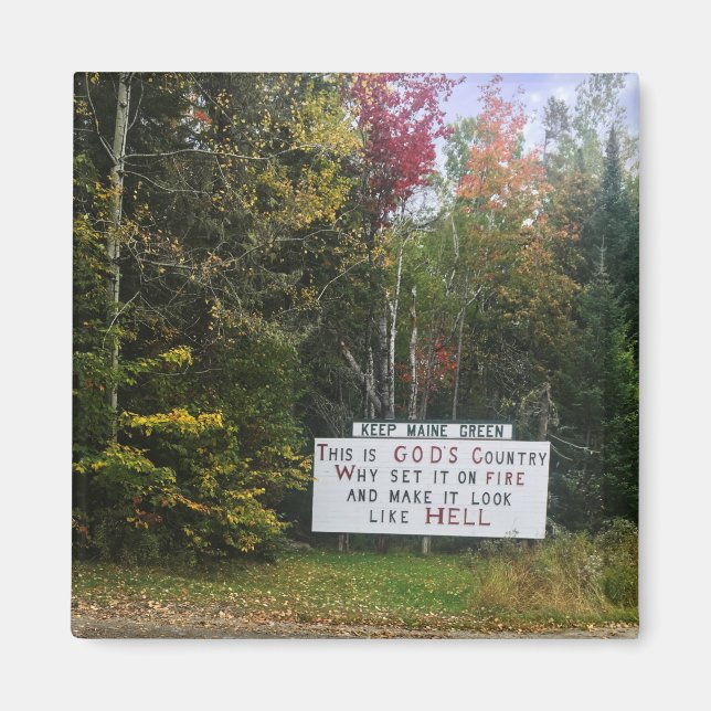 Imã manter verde-marinho (Frente)