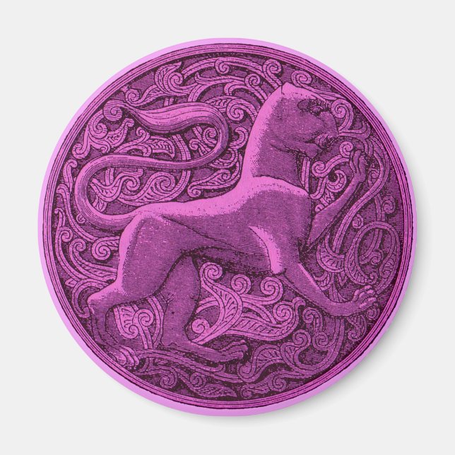 Imã manticore em roxo (Frente)