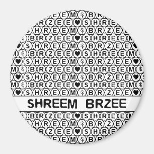 Imã Mantra branca do dinheiro de Shreem Brzee do canto
