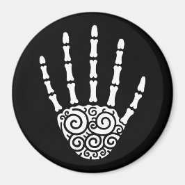 Imã Mão de Esqueleto Espiral