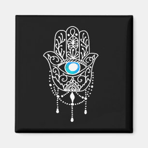 Imã Mão de Hamsa Olho do Mal Namaste Yoga Meditação Me