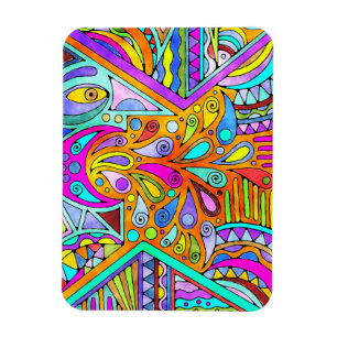 Ímã Mão Desenhada Por EDDArt - Blah Blah Blah 1