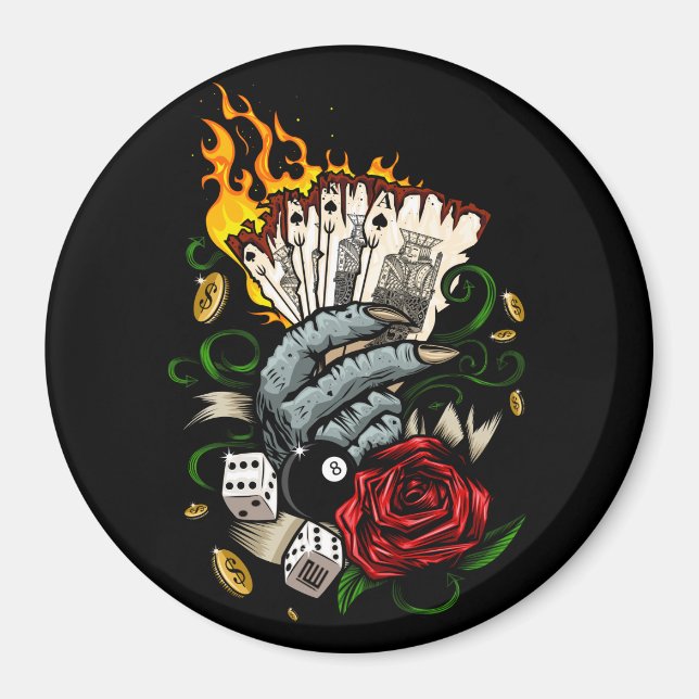 Imã Mão Dos Cartões (Frente)