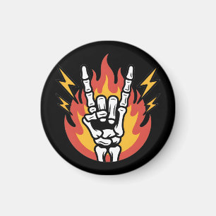 Imã Mão Esquelética de Rock and Roll: Sinal de Rock On