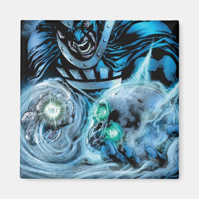 Imã Mão Preta com Painel de Caveira (Frente)