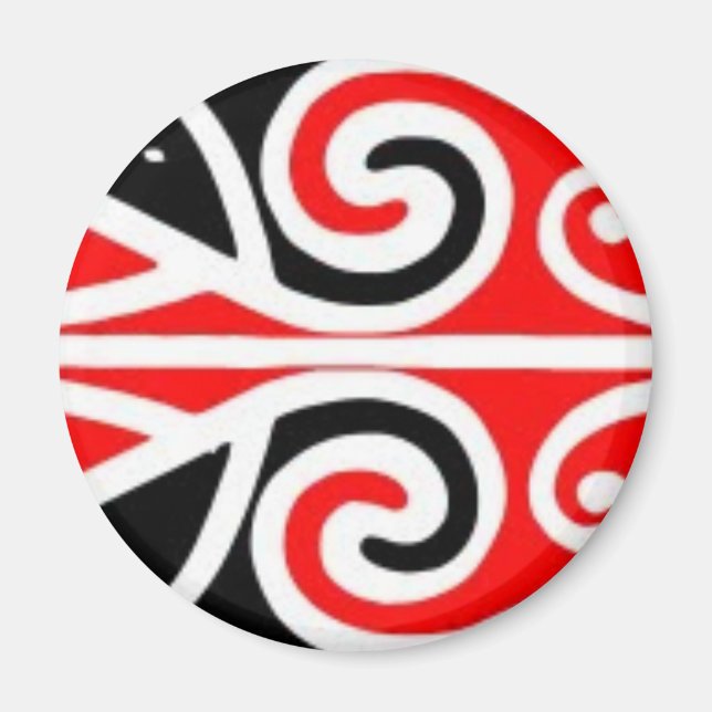 Imã maori design de arte tribal para você (Frente)