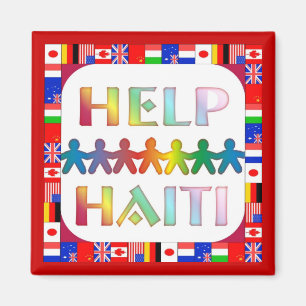Imã Mãos Ajudando o Magneta do Haiti
