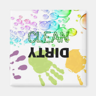 Imã Mãos-Bolhas de Lâmina Suja Limpa