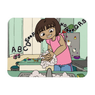 Ímã Mãos de Lavagem