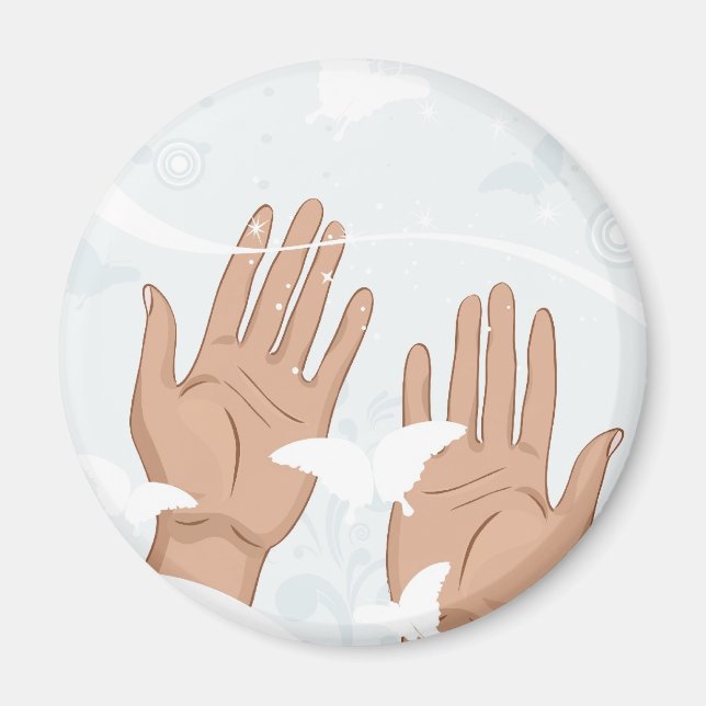 Imã mãos femininas (Frente)