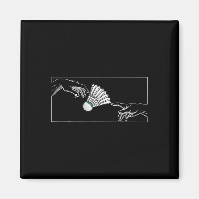 Imã Mãos Para Os Jogadores De Badminton Para Badminto (Frente)