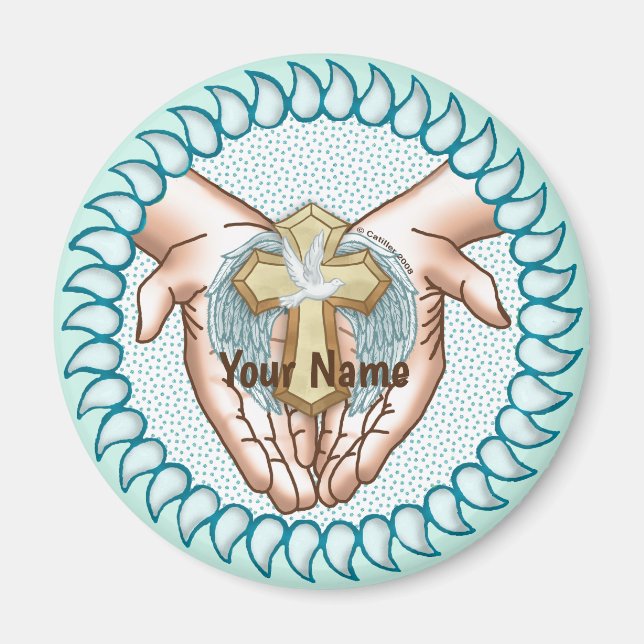 Imã Mãos Sagradas Cristãs (Frente)