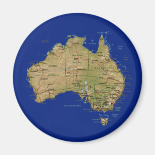 Imã Map Magnet da Austrália