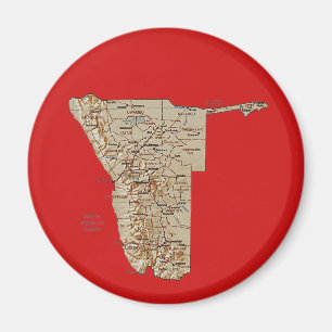 Imã Map Magnet da Namíbia