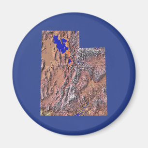 Imã Map Magnet de Utah