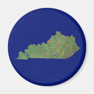 Imã Map Magnet do Kentucky