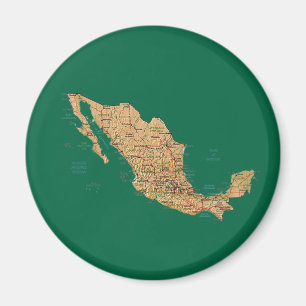 Imã Map Magnet do México