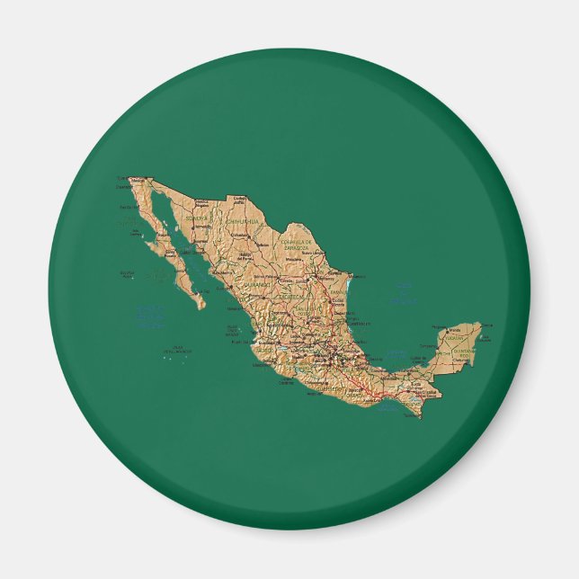 Imã Map Magnet do México (Frente)