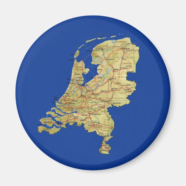 Imã Map Magnet Holanda (Frente)