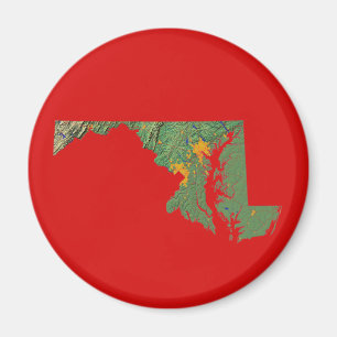 Imã Map Magnet Maryland