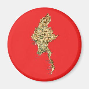 Imã Map Magnet Myanmar