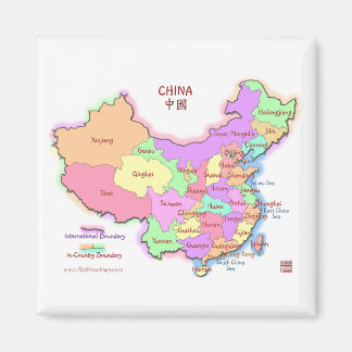 Imã Map Square Magnet da China