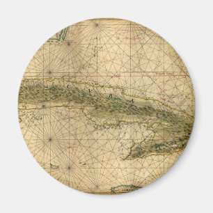 Imã Mapa 1639 histórico de Cuba por Joana Vinckeboons