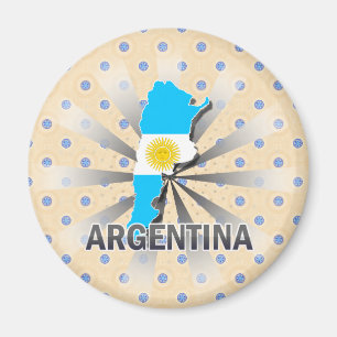 Imã Mapa 2,0 da bandeira de Argentina