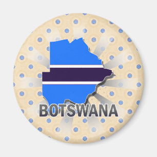 Imã Mapa 2,0 da bandeira de Botswana