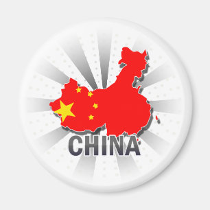 Imã Mapa 2,0 da bandeira de China