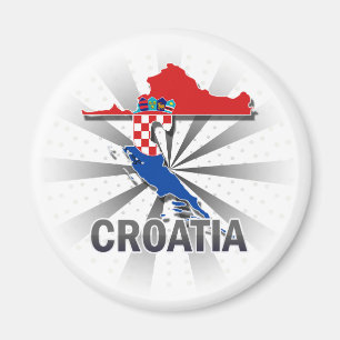 Imã Mapa 2,0 da bandeira de Croatia