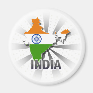 Imã Mapa 2,0 da bandeira de India